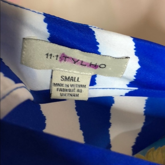 SALE TYLHO Anthropologie Striped Drop Waist Tank - Picture 8 of 8